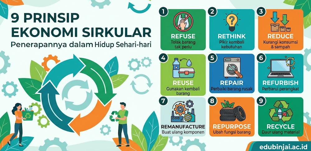 sembilan prinsip ekonomi sirkular dan cara menerapkannya dalam kehidupan sehari hari